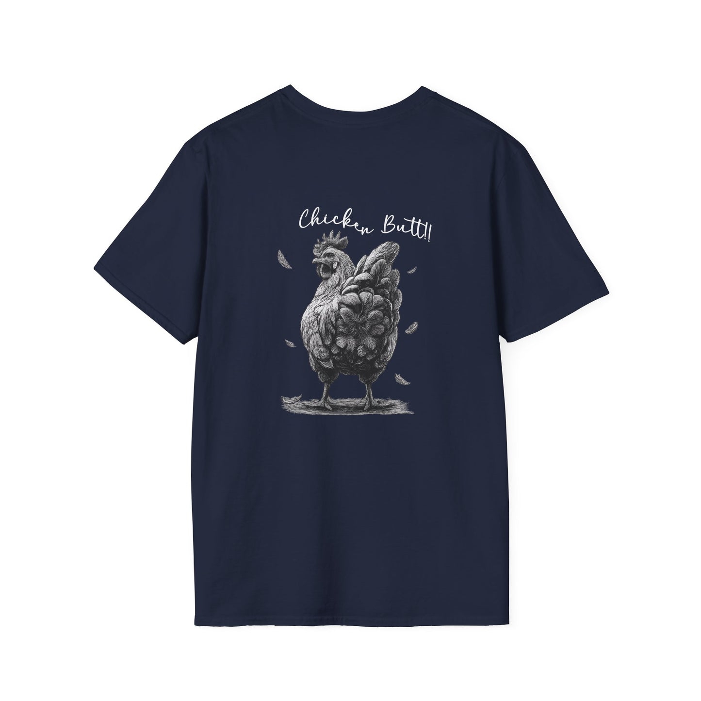 Chicken Graphic T-Shirt – "Guess What?" Farmhouse Hen Tee