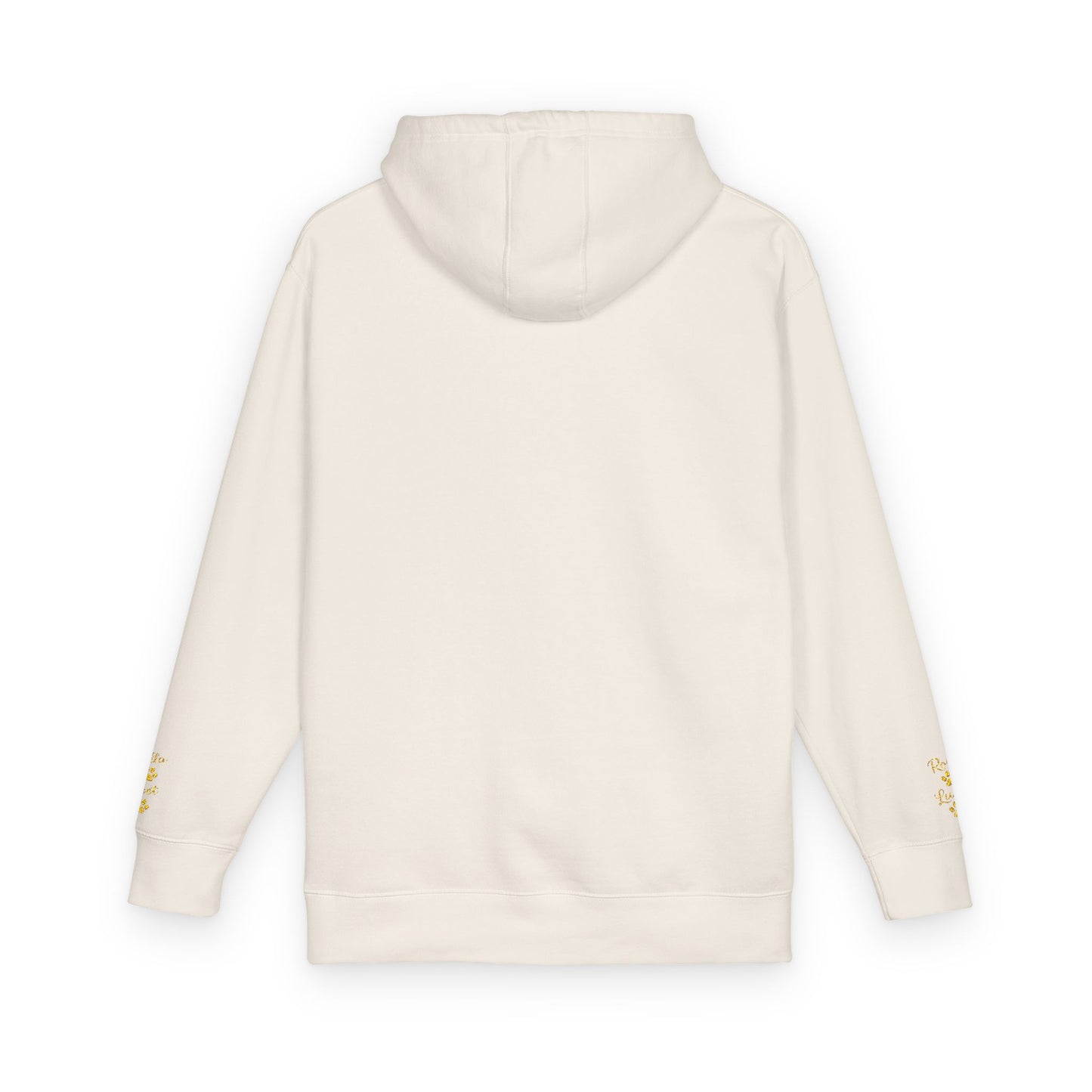 Hoodie — Yellow Paw Print “Dog Mom” Fleece Hoodie