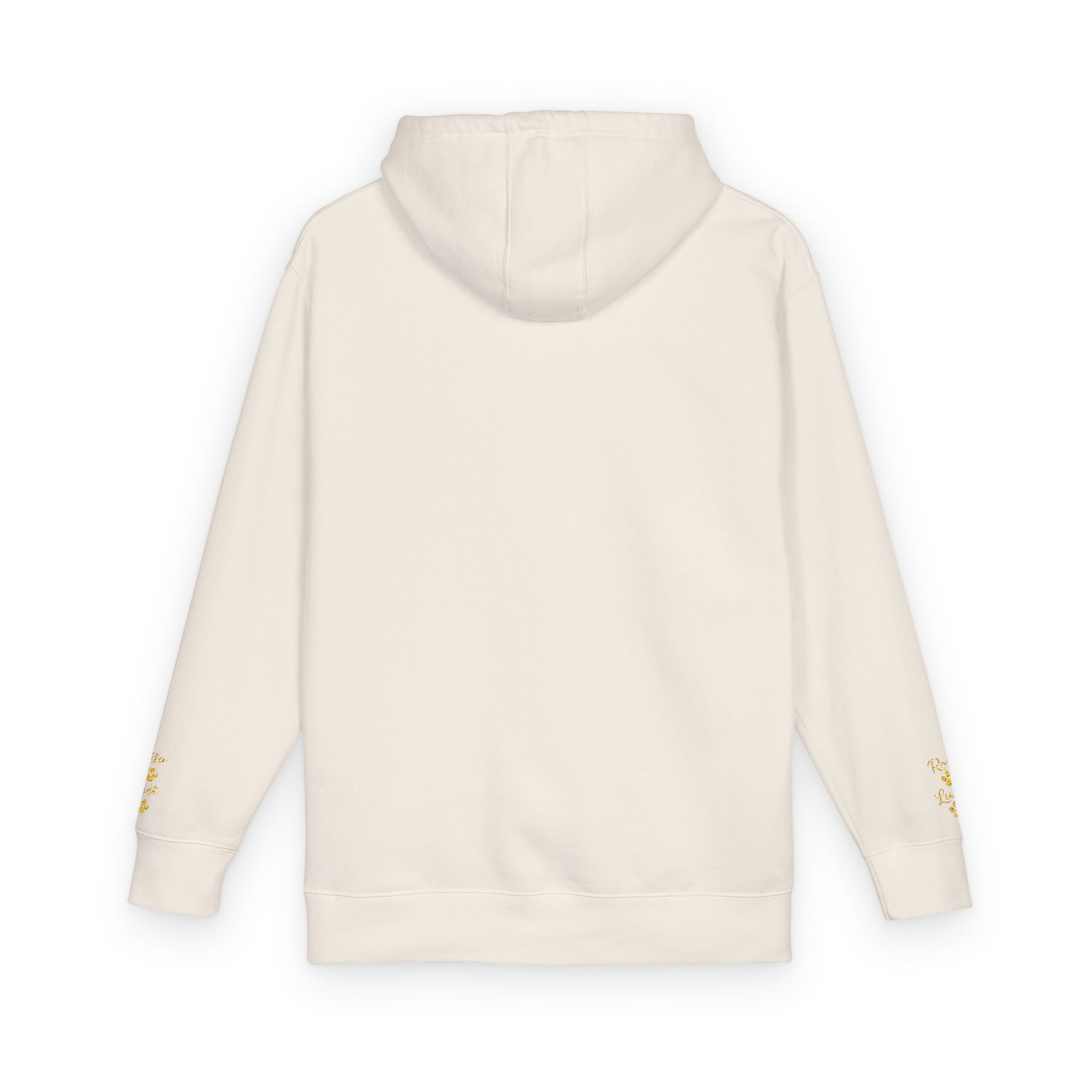 Hoodie — Yellow Paw Print “Dog Mom” Fleece Hoodie