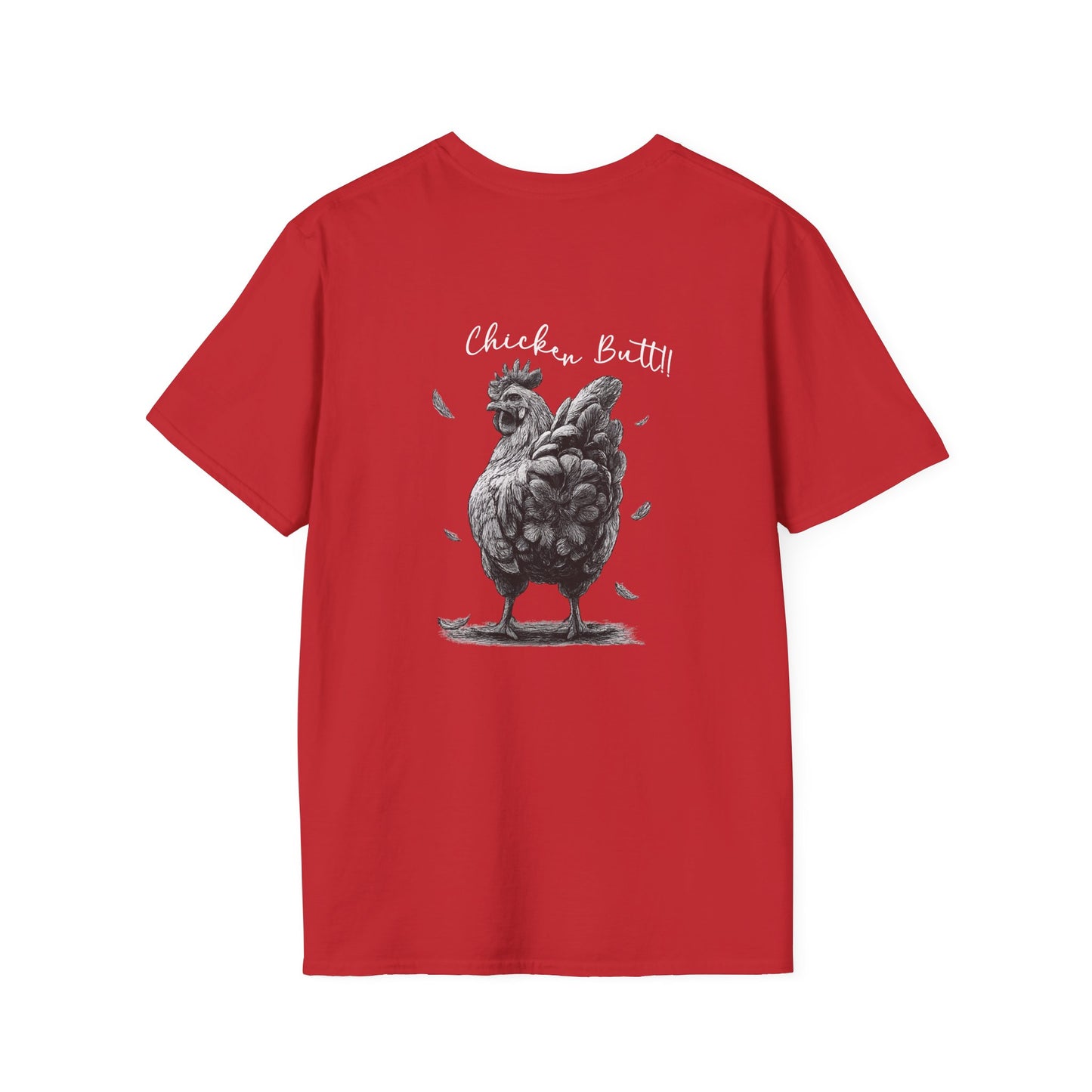 Chicken Graphic T-Shirt – "Guess What?" Farmhouse Hen Tee