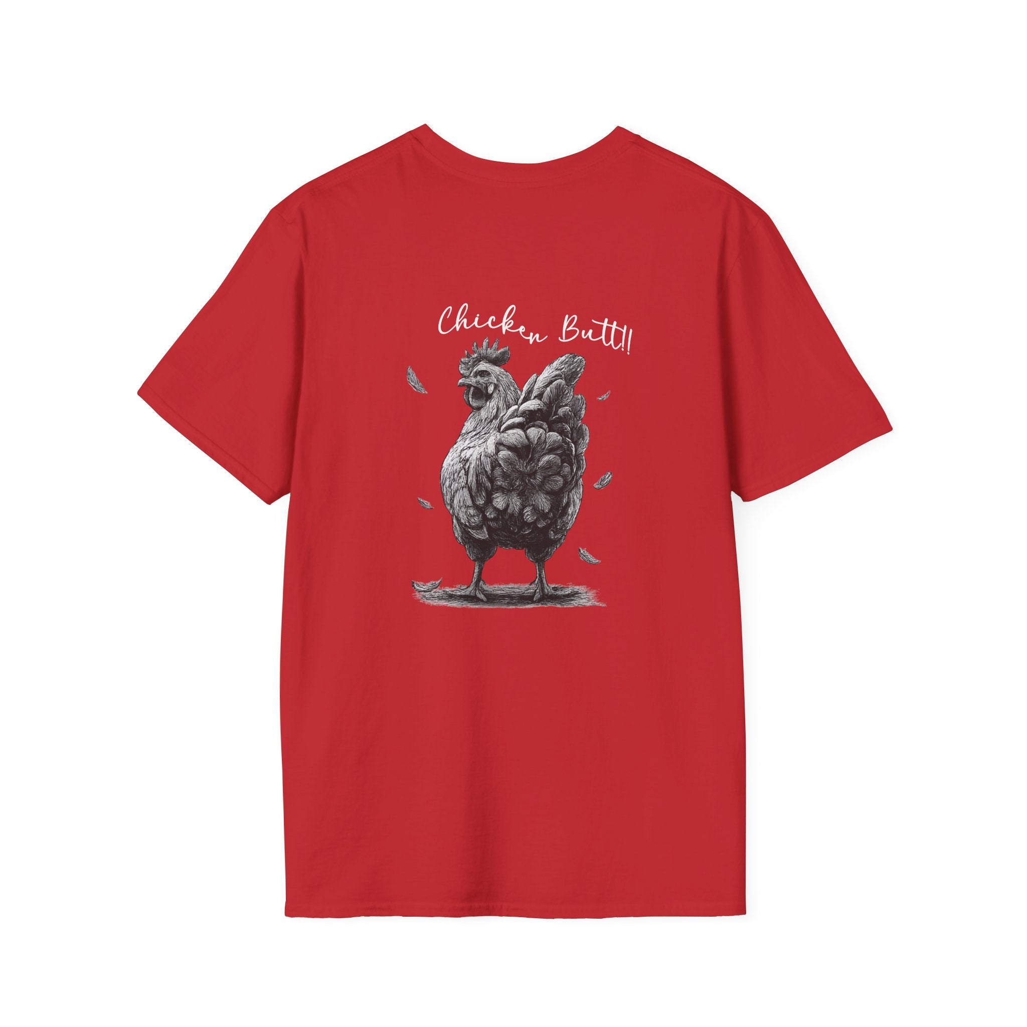 Chicken Graphic T-Shirt – "Guess What?" Farmhouse Hen Tee