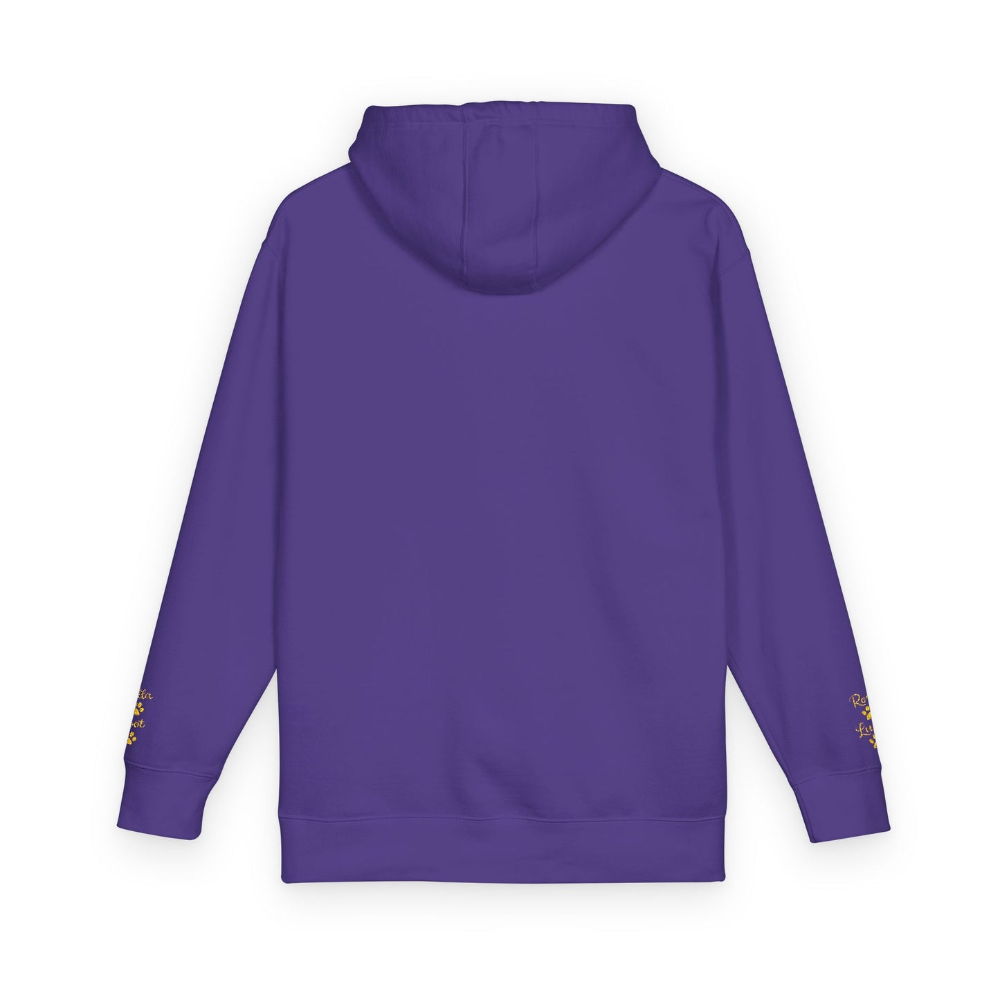 Hoodie — Yellow Paw Print “Dog Mom” Fleece Hoodie