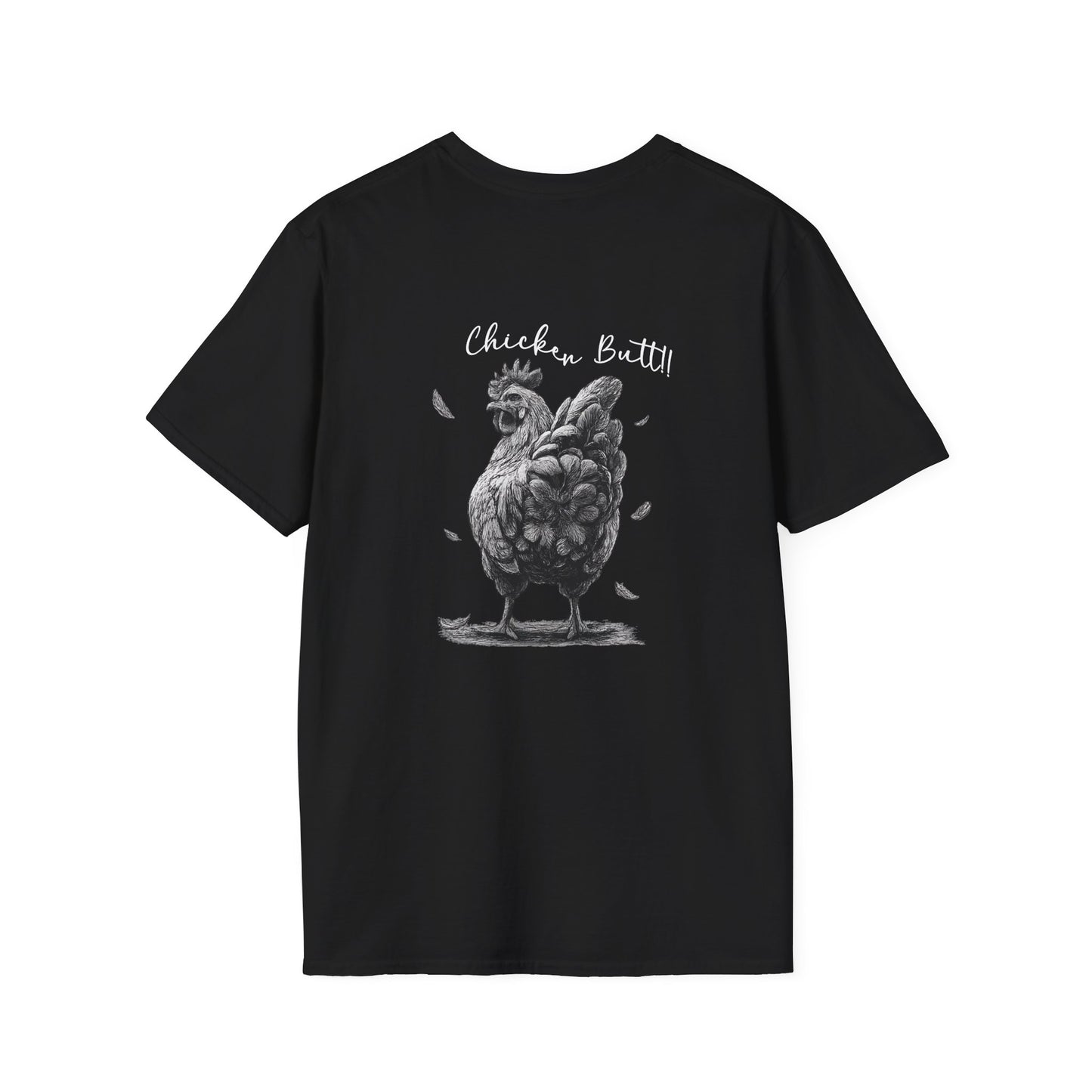 Chicken Graphic T-Shirt – "Guess What?" Farmhouse Hen Tee