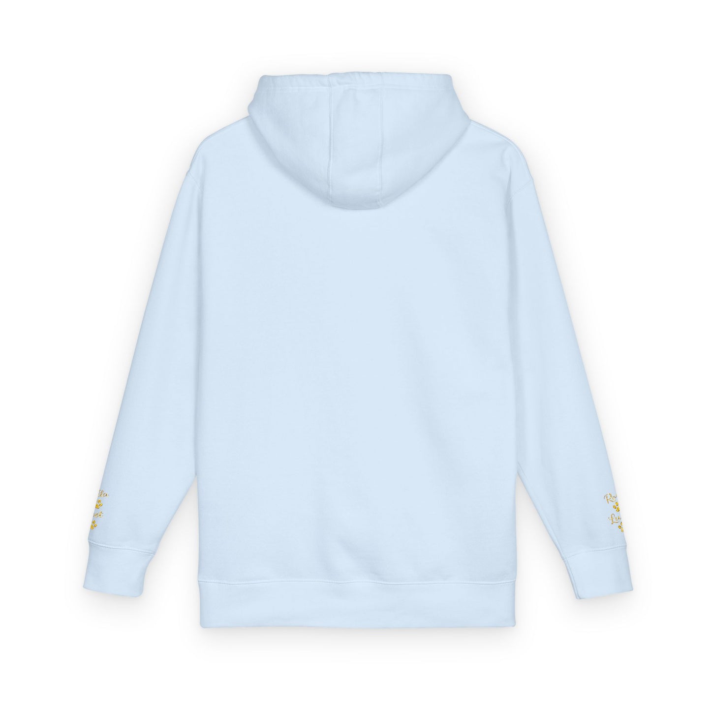 Hoodie — Yellow Paw Print “Dog Mom” Fleece Hoodie