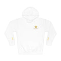 Hoodie — Yellow Paw Print “Dog Mom” Fleece Hoodie