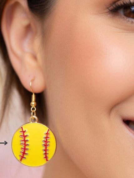 Softball earring 1 Pair of Bling (or) 1 standard pair