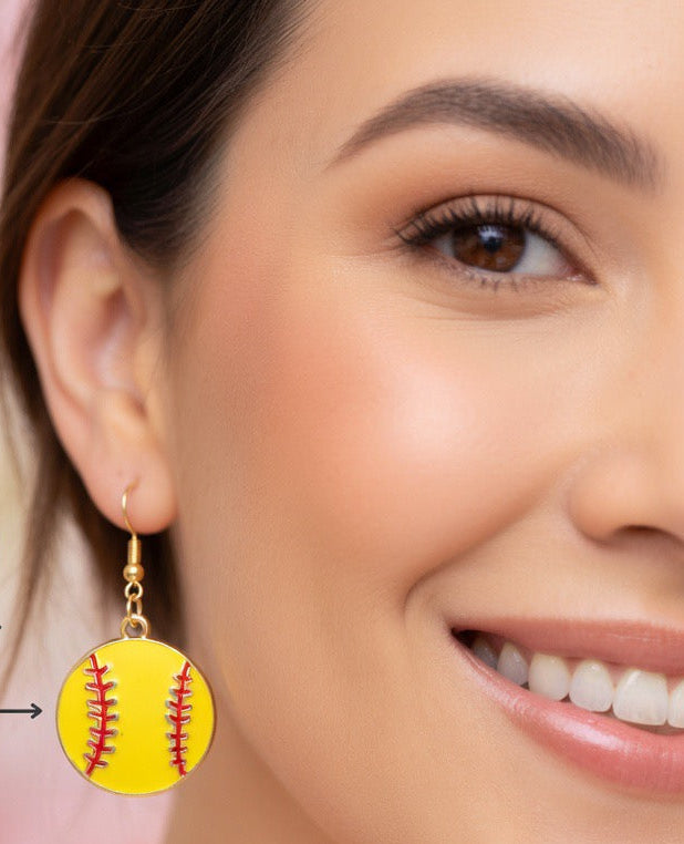 Softball earring set 1 Bling pair -&- 1 standard pair